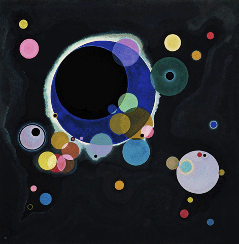 reproductie Several circles van Kandinsky